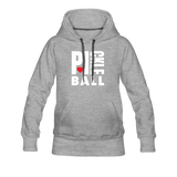 heather gray / S I Heart Pickleball - Women’s Premium Hoodie