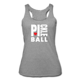 heather gray / S I Heart Pickleball - Women’s Tri-Blend Racerback Tank