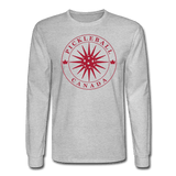 heather gray / S Pickleball Canada - Men's Long Sleeve Tee