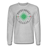 heather gray / S Pickleball Italia - Men's Long Sleeve Tee