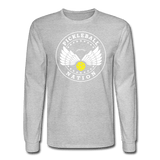 heather gray / S Pickleball Nation - Men's Long Sleeve Tee