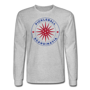 heather gray / S Pickleball Scandinavia - Men's Long Sleeve Tee