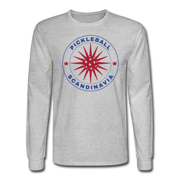 heather gray / S Pickleball Scandinavia - Men's Long Sleeve Tee