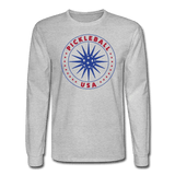 heather gray / S Pickleball USA - Men's Long Sleeve Tee