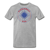 heather gray / S Pickleball USA - Men's Premium Cotton Tee