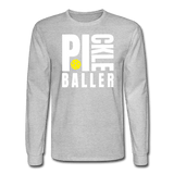 heather gray / S Pickleballer - Men’s Long Sleeve Tee