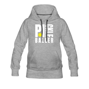 heather gray / S Pickleballer - Women’s Premium Hoodie