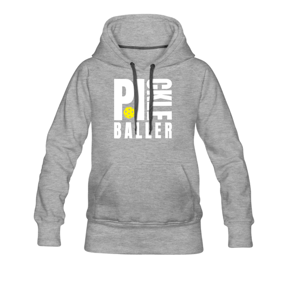 heather gray / S Pickleballer - Women’s Premium Hoodie