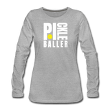 heather gray / S Pickleballer - Women's Premium Long Sleeve Tee