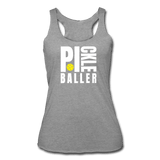 heather gray / S Pickleballer - Women’s Tri-Blend Racerback Tank