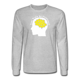 heather gray / S Your Brain on Pickleball - Men's Long Sleeve Tee