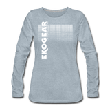 heather ice blue / S Ekogear Pickleball Pro Team Gear – Women’s Premium Long Sleeve Tee