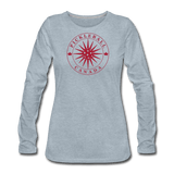 heather ice blue / S Pickleball Canada - Women's Premium Long Sleeve Tee