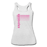 heather white / S Ekogear Pickleball Pro Team Gear - Women’s Tri-Blend Racerback Tank