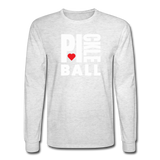 light heather gray / S I Heart Pickleball - Men's Long Sleeve Tee