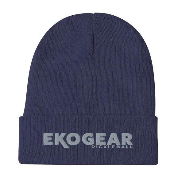 Navy Ekogear Pickleball Team Gear - Embroidered Knit Beanie