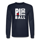 navy / S I Heart Pickleball - Men's Long Sleeve Tee