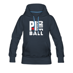 navy / S I Heart Pickleball - Women’s Premium Hoodie