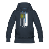 navy / S Pickleball Flag - Women’s Premium Hoodie