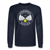 navy / S Pickleball Nation - Men's Long Sleeve Tee