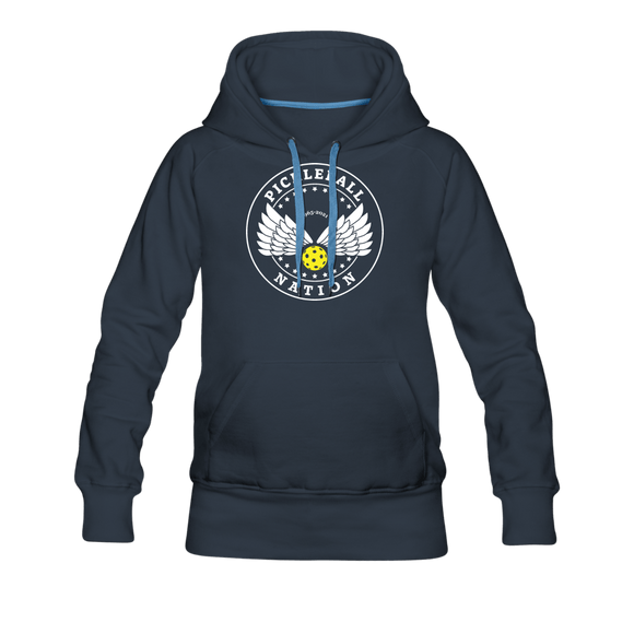 navy / S Pickleball Nation - Women’s Premium Hoodie