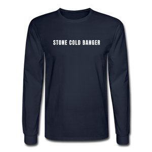 navy / S Stone Cold Banger - Men's Long Sleeve Tee