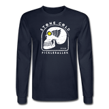 navy / S Stone Cold Pickleballer - Men's Long Sleeve Tee