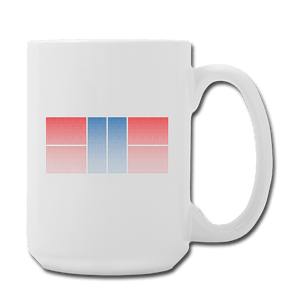 One Size Pickleball Court Red/Blue - Premium Coffee/Tea Mug 15 oz