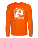 orange / S Stone Cold Pickleballer - Men's Long Sleeve Tee