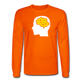 orange / S Your Brain on Pickleball - Men's Long Sleeve Tee