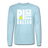 powder blue / S Pickleballer - Men’s Long Sleeve Tee