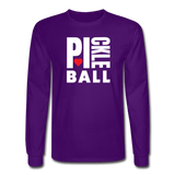 purple / S I Heart Pickleball - Men's Long Sleeve Tee