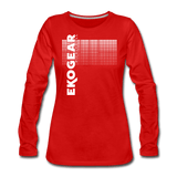 red / S Ekogear Pickleball Pro Team Gear – Women’s Premium Long Sleeve Tee