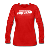 red / S Ekogear Pickleball Pro Team Gear – Women’s Premium Long Sleeve Tee