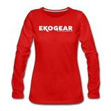 red / S Ekogear Pickleball Team Gear – Women’s Premium Long Sleeve Tee