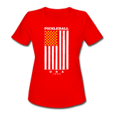 red / S Pickleball Flag - Women's Performance Tee