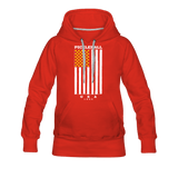 red / S Pickleball Flag - Women’s Premium Hoodie