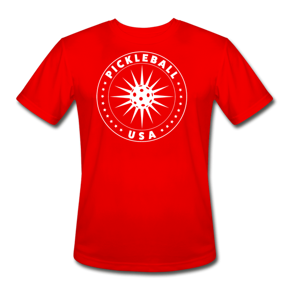 red / S Pickleball USA - Men’s Performance Tee