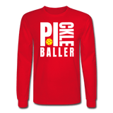 red / S Pickleballer - Men’s Long Sleeve Tee