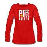 red / S Pickleballer - Women's Premium Long Sleeve Tee