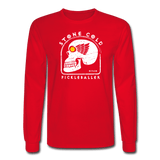 red / S Stone Cold Pickleballer - Men's Long Sleeve Tee