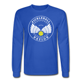 royal blue / S Pickleball Nation - Men's Long Sleeve Tee