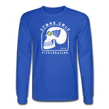 royal blue / S Stone Cold Pickleballer - Men's Long Sleeve Tee