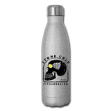 silver glitter Stone Cold Pickleballer - Insulated Stainless Steel Water Bottle