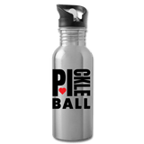 silver I Heart Pickleball - Hydration Flask 20oz