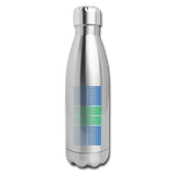 silver Pickleball Court Blue/Green - Insulated Stainless Steel Hydration Flask 17oz