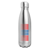 silver Pickleball Court Red/Blue - Insulated Stainless Steel Hydration Flask 17oz