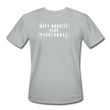 silver / S Defy gravity. Play pickleball. - Men’s Performance Tee