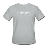 silver / S My Superpower is Pickleball - Men’s Performance Tee