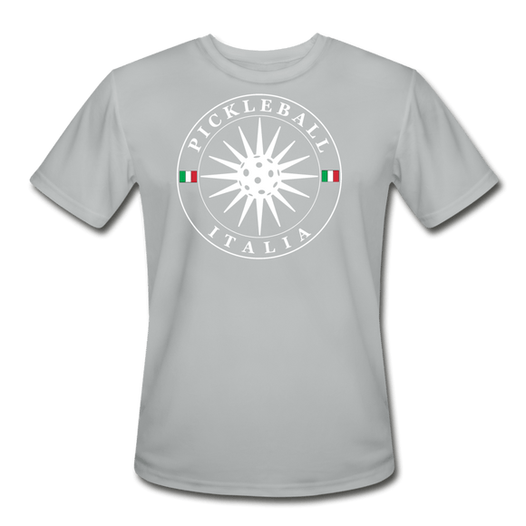 silver / S Pickleball Italia - Men’s Performance Tee